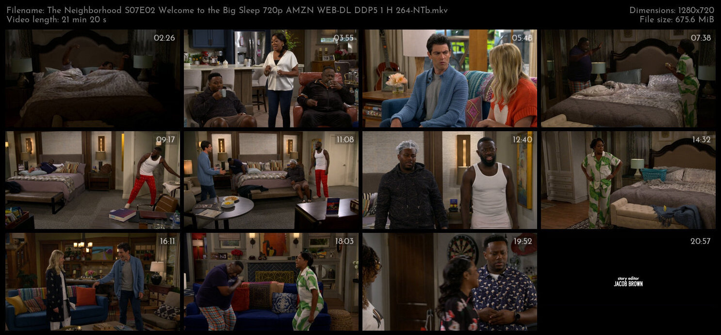 The Neighborhood S07E02 Welcome to the Big Sleep 720p AMZN WEB DL DDP5 1 H 264 NTb TGx