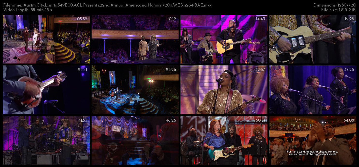 Austin City Limits S49E00 ACL Presents 22nd Annual Americana Honors 720p WEB h264 BAE TGx