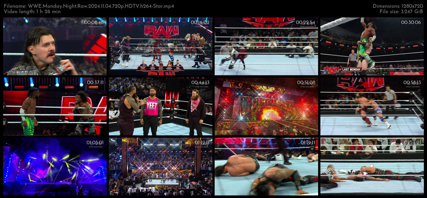 WWE Monday Night Raw 2024 11 04 720p HDTV h264 Star TGx