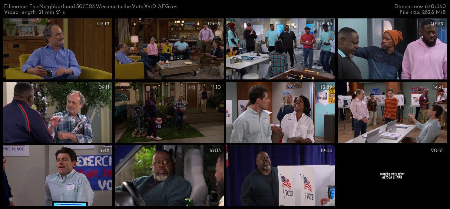 The Neighborhood S07E03 Wecome to the Vote XviD AFG TGx