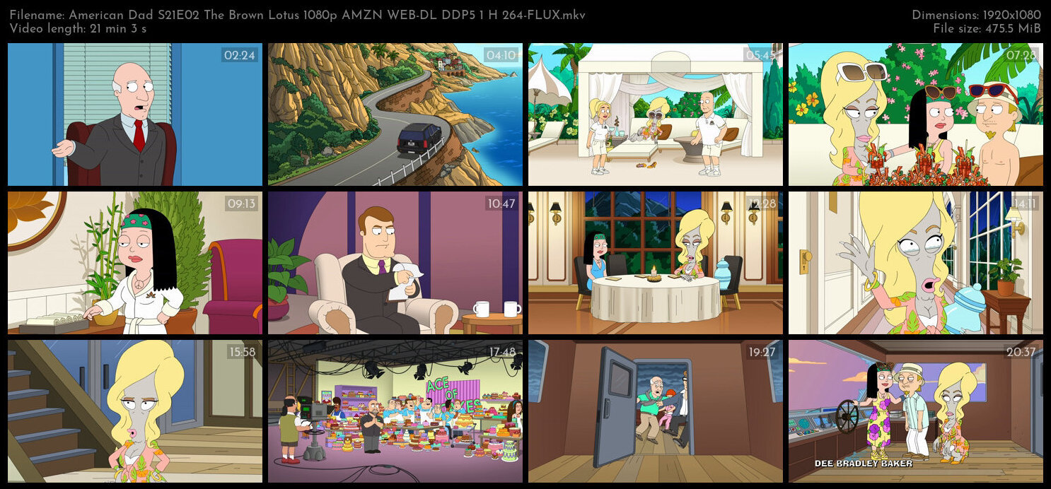 American Dad S21E02 The Brown Lotus 1080p AMZN WEB DL DDP5 1 H 264 FLUX TGx