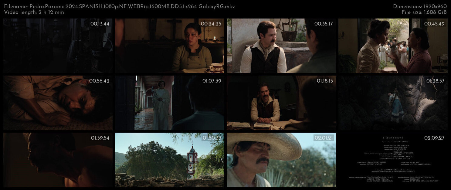 Pedro Paramo 2024 SPANISH 1080p NF WEBRip 1600MB DD5 1 x264 GalaxyRG