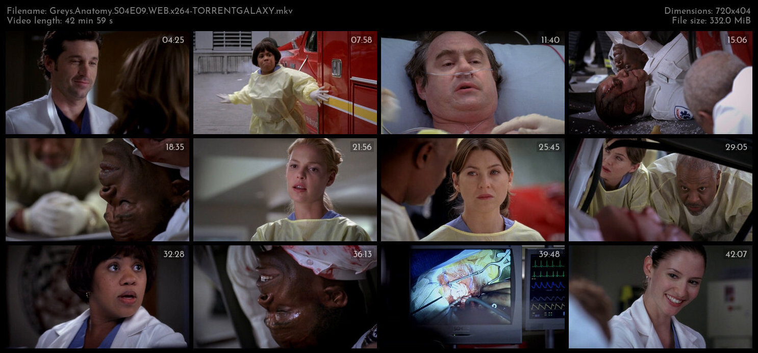 Greys Anatomy S04E09 WEB x264 TORRENTGALAXY