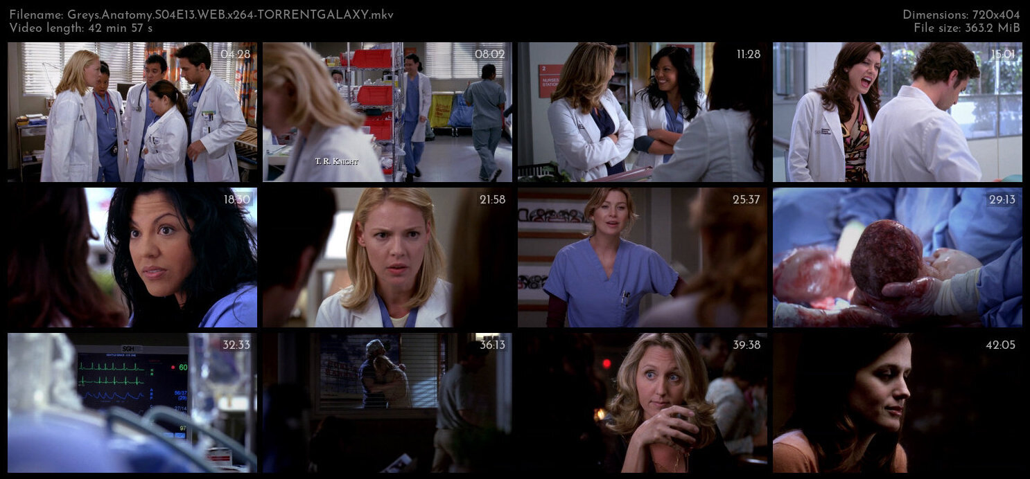 Greys Anatomy S04E13 WEB x264 TORRENTGALAXY