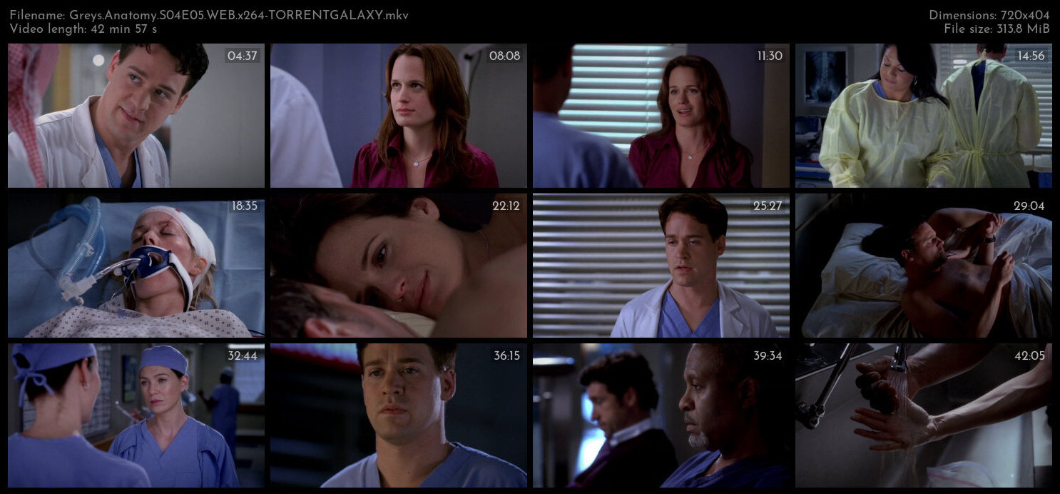 Greys Anatomy S04E05 WEB x264 TORRENTGALAXY