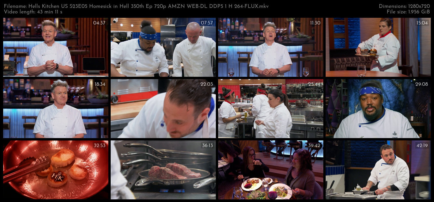 Hells Kitchen US S23E05 Homesick in Hell 350th Ep 720p AMZN WEB DL DDP5 1 H 264 FLUX TGx