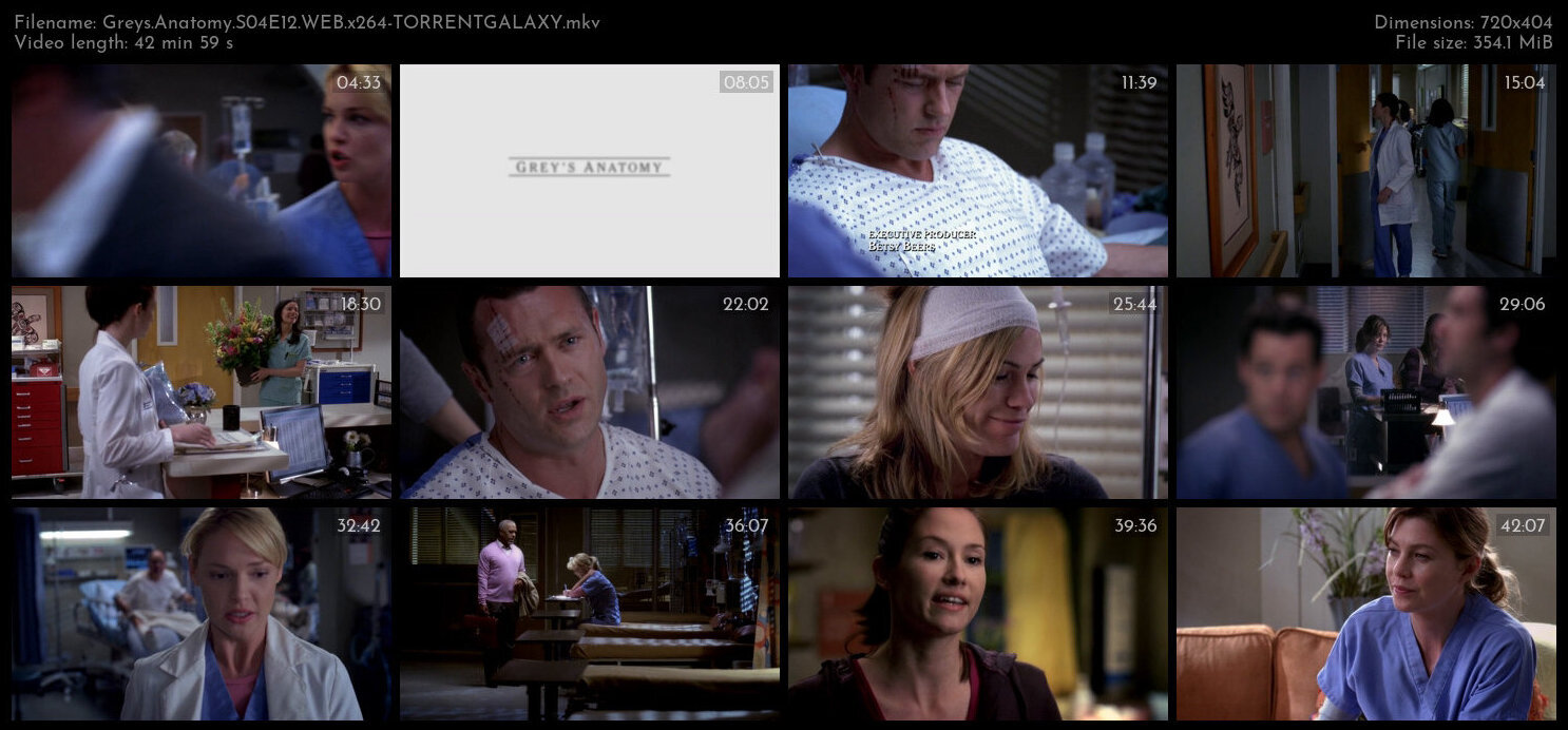 Greys Anatomy S04E12 WEB x264 TORRENTGALAXY