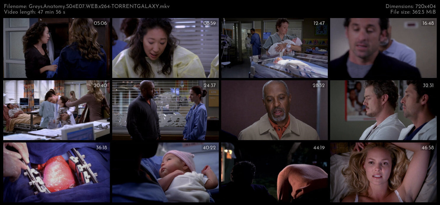 Greys Anatomy S04E07 WEB x264 TORRENTGALAXY