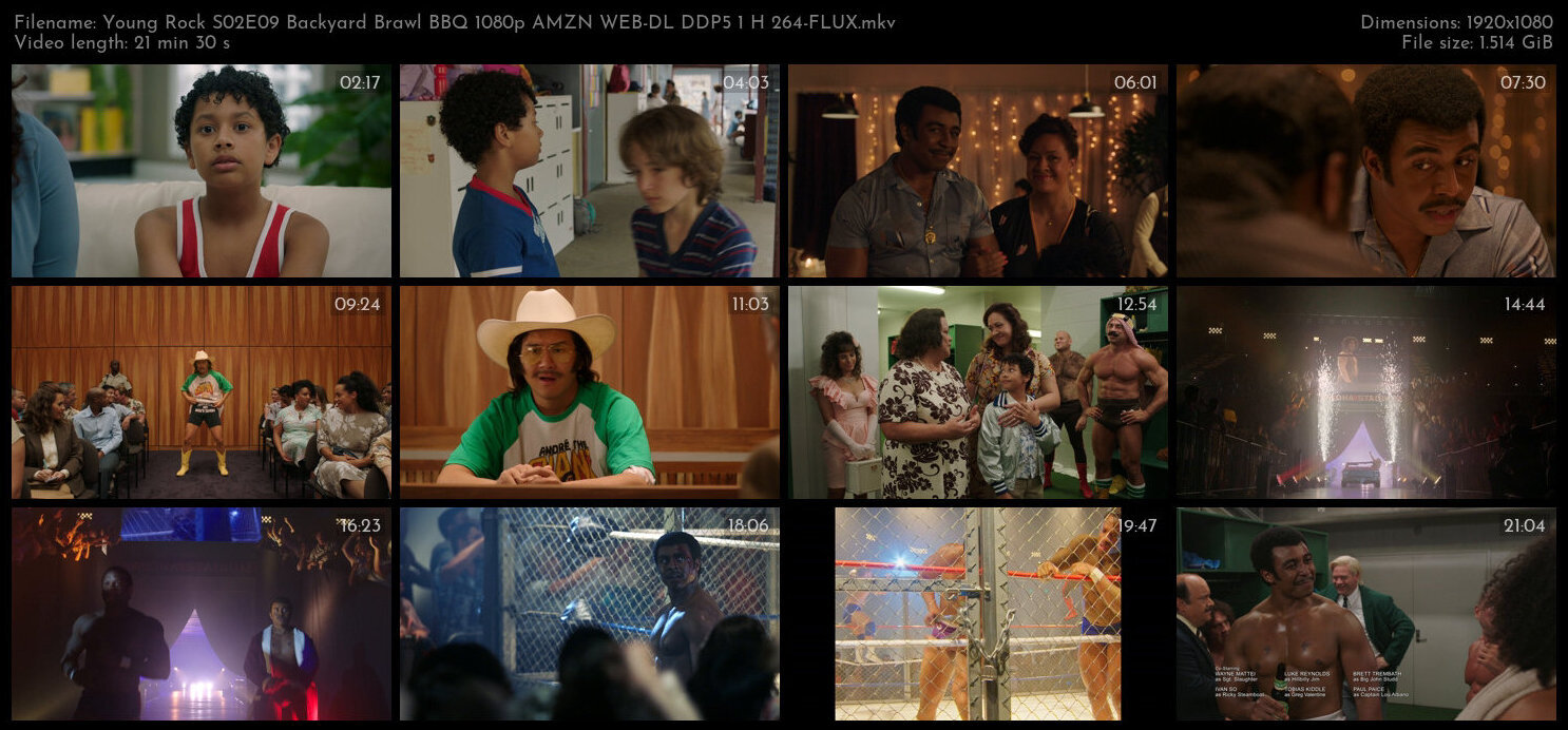 Young Rock S02E09 Backyard Brawl BBQ 1080p AMZN WEB DL DDP5 1 H 264 FLUX TGx