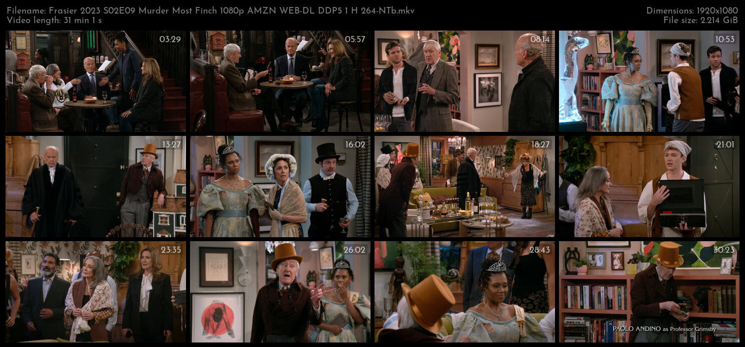 Frasier 2023 S02E09 Murder Most Finch 1080p AMZN WEB DL DDP5 1 H 264 NTb TGx