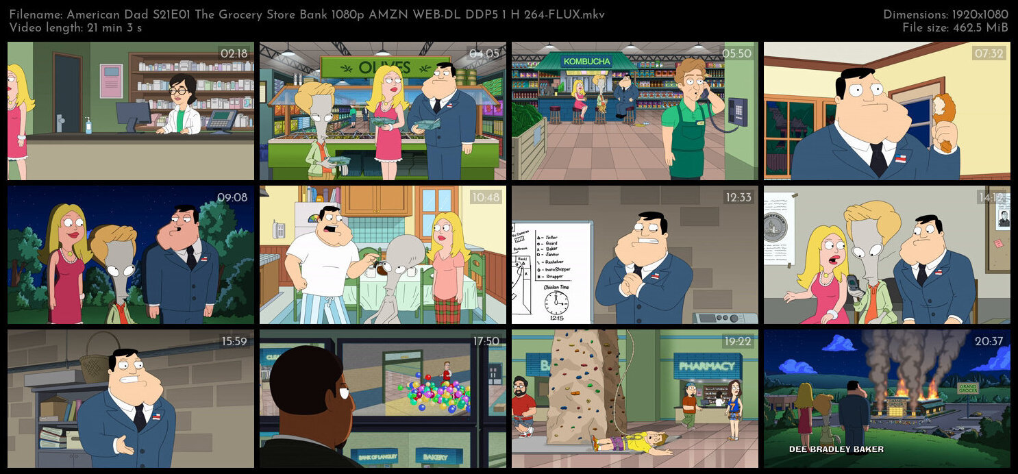 American Dad S21E01 The Grocery Store Bank 1080p AMZN WEB DL DDP5 1 H 264 FLUX TGx