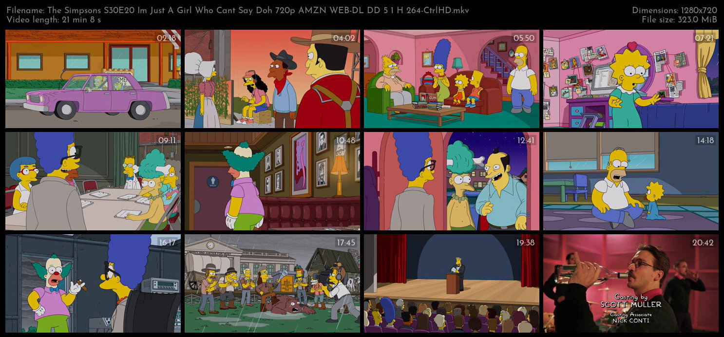 The Simpsons S30E20 Im Just A Girl Who Cant Say Doh 720p AMZN WEB DL DD 5 1 H 264 CtrlHD TGx