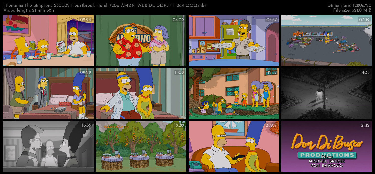 The Simpsons S30E02 Heartbreak Hotel 720p AMZN WEB DL DDP5 1 H264 QOQ TGx