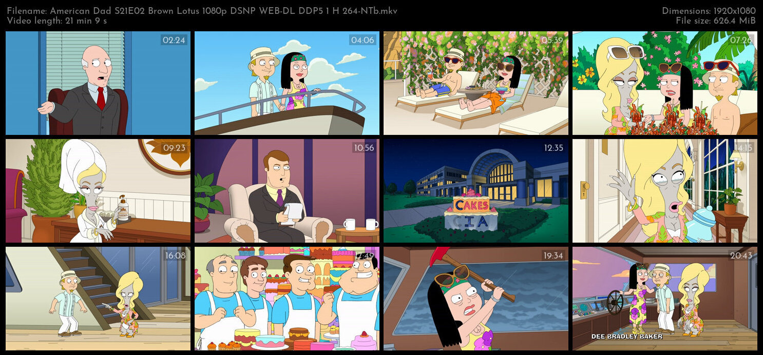 American Dad S21E02 Brown Lotus 1080p DSNP WEB DL DDP5 1 H 264 NTb TGx