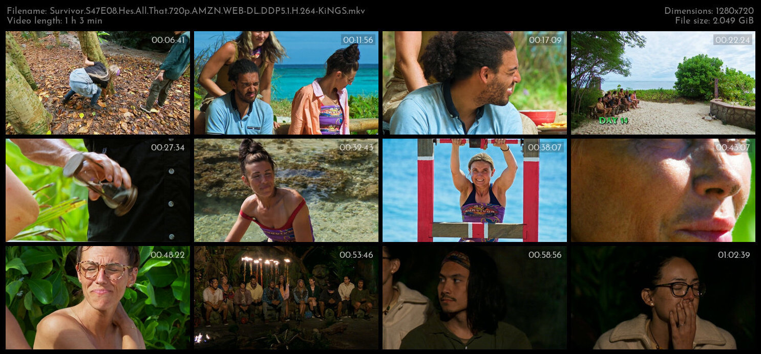 Survivor S47E08 Hes All That 720p AMZN WEB DL DDP5 1 H 264 KiNGS TGx