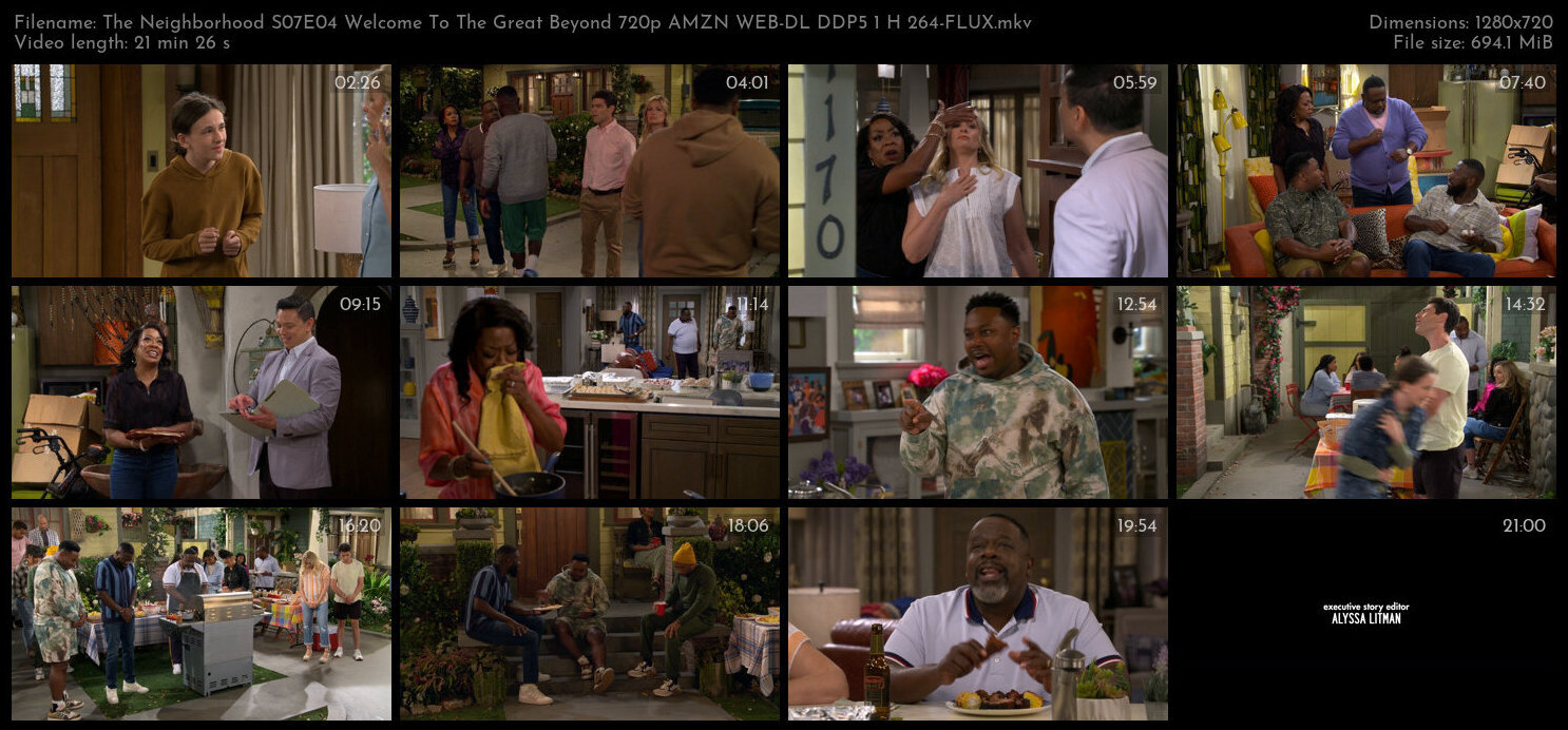 The Neighborhood S07E04 Welcome To The Great Beyond 720p AMZN WEB DL DDP5 1 H 264 FLUX TGx