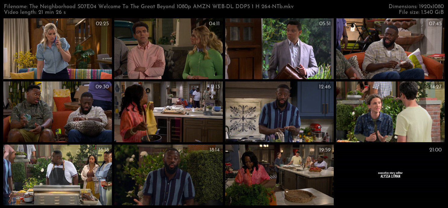 The Neighborhood S07E04 Welcome To The Great Beyond 1080p AMZN WEB DL DDP5 1 H 264 NTb TGx