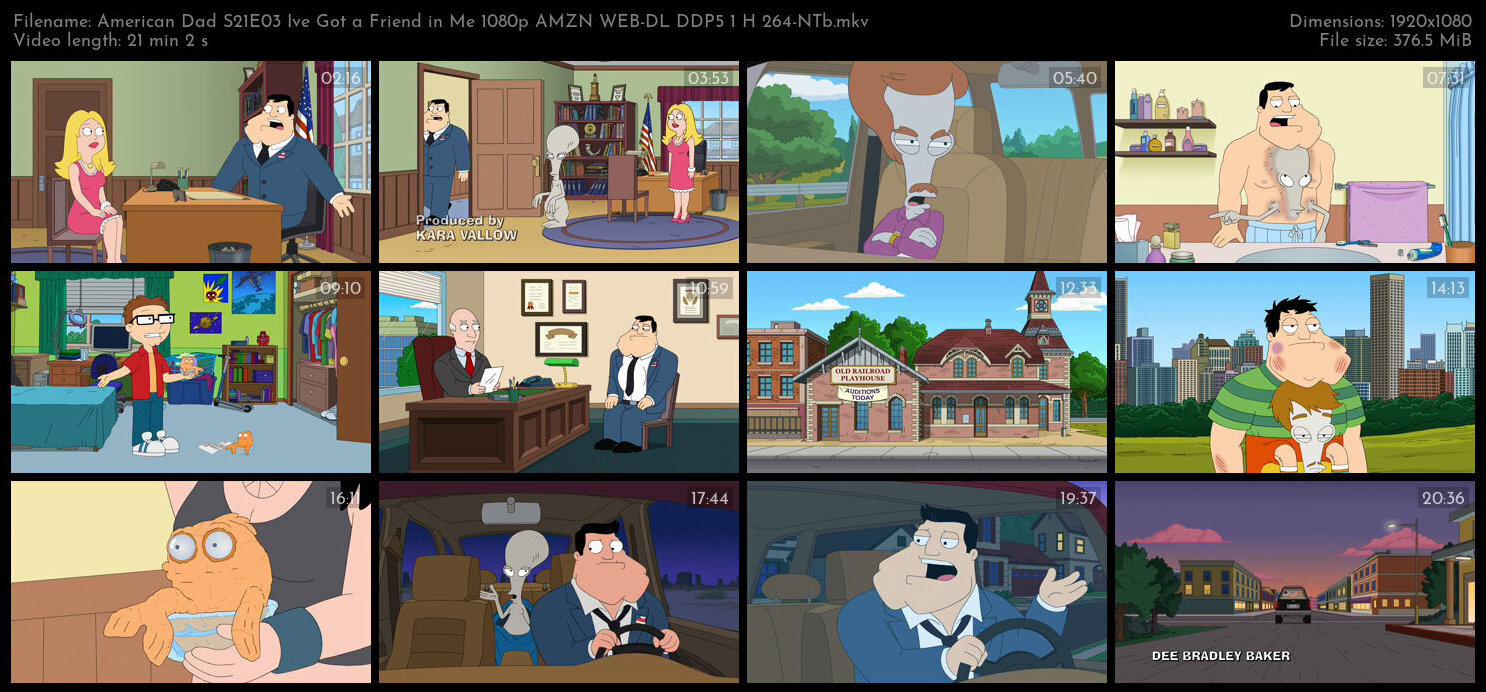 American Dad S21E03 Ive Got a Friend in Me 1080p AMZN WEB DL DDP5 1 H 264 NTb TGx