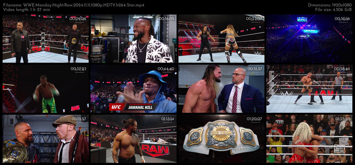 WWE Monday Night Raw 2024 11 11 1080p HDTV h264 Star TGx