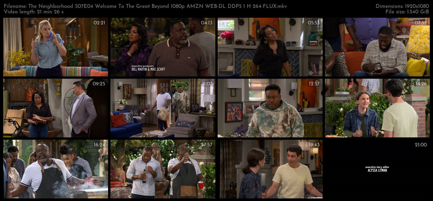 The Neighborhood S07E04 Welcome To The Great Beyond 1080p AMZN WEB DL DDP5 1 H 264 FLUX TGx