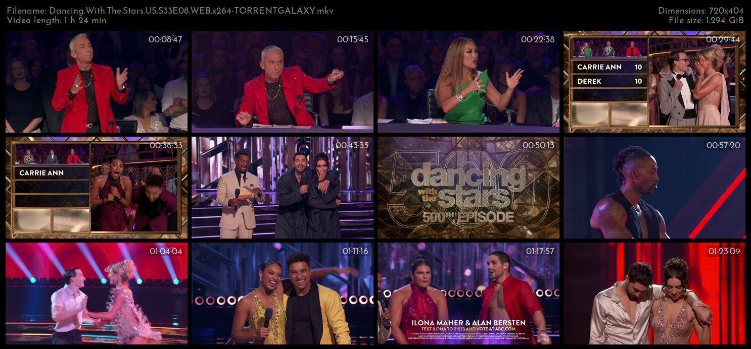 Dancing With The Stars US S33E08 WEB x264 TORRENTGALAXY