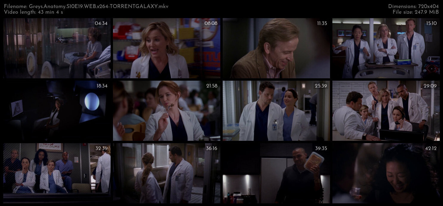 Greys Anatomy S10E19 WEB x264 TORRENTGALAXY