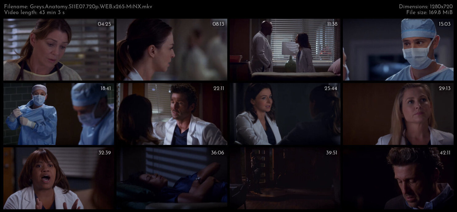 Greys Anatomy S11E07 720p WEB x265 MiNX TGx