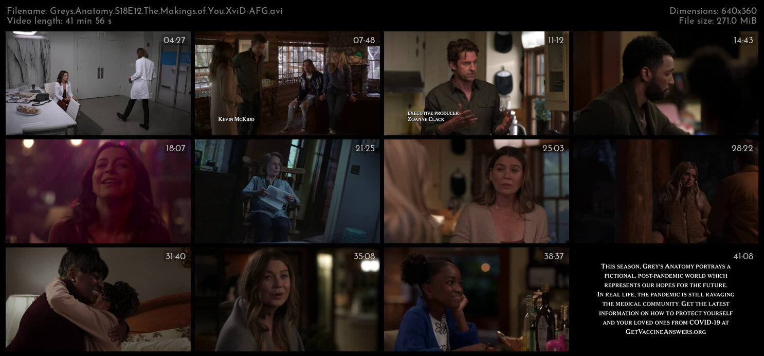 Greys Anatomy S18E12 The Makings of You XviD AFG TGx