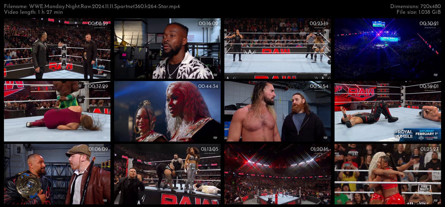 WWE Monday Night Raw 2024 11 11 Sportnet360 h264 Star TGx