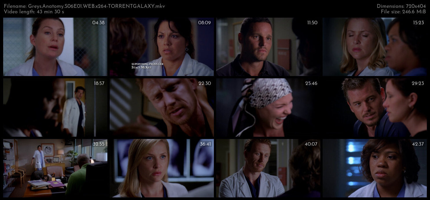 Greys Anatomy S06E01 WEB x264 TORRENTGALAXY