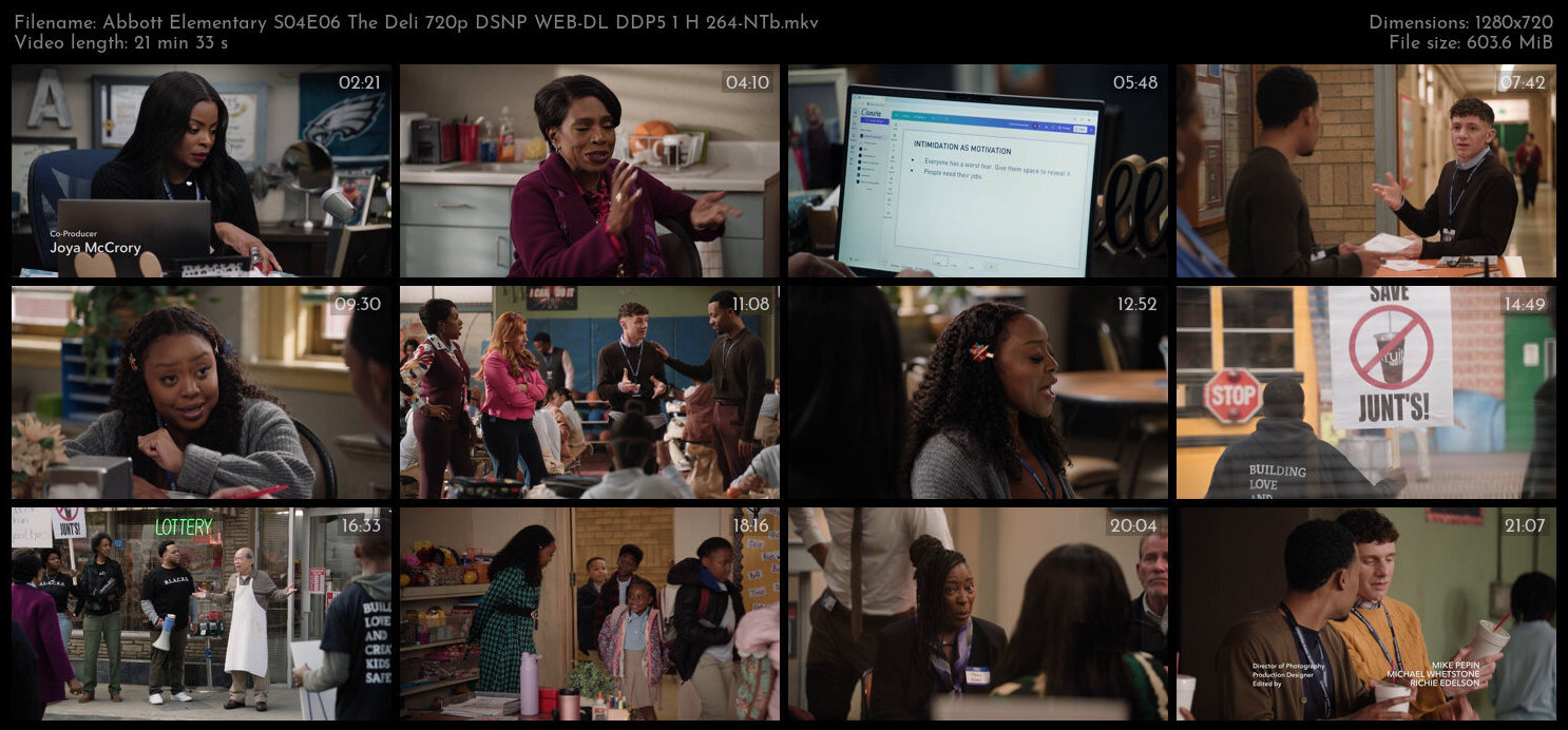 Abbott Elementary S04E06 The Deli 720p DSNP WEB DL DDP5 1 H 264 NTb TGx