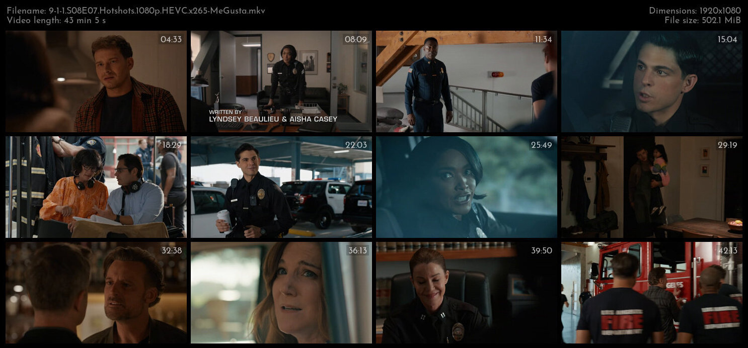 9 1 1 S08E07 Hotshots 1080p HEVC x265 MeGusta TGx