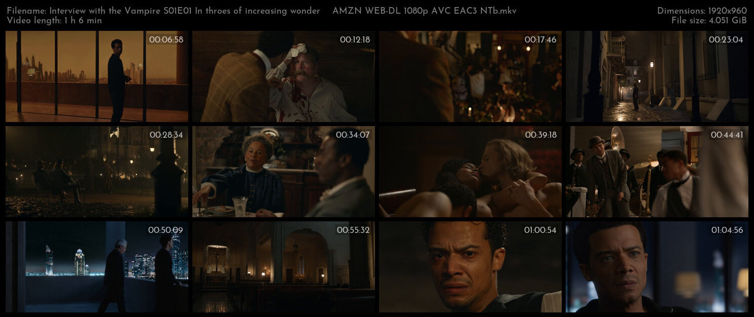 Interview with the Vampire S01E01 In throes of increasing wonder AMZN WEB DL 1080p AVC EAC3 NTb T