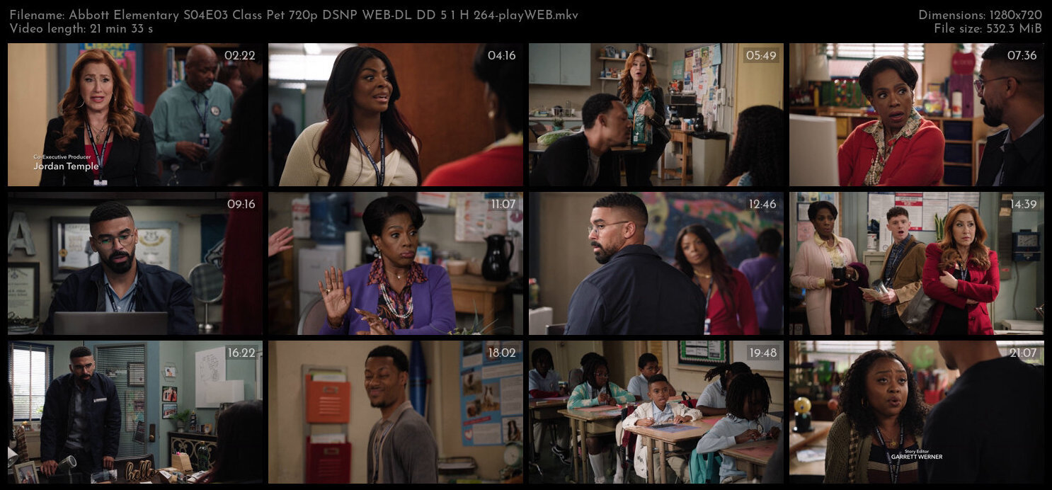 Abbott Elementary S04E03 Class Pet 720p DSNP WEB DL DD 5 1 H 264 playWEB TGx