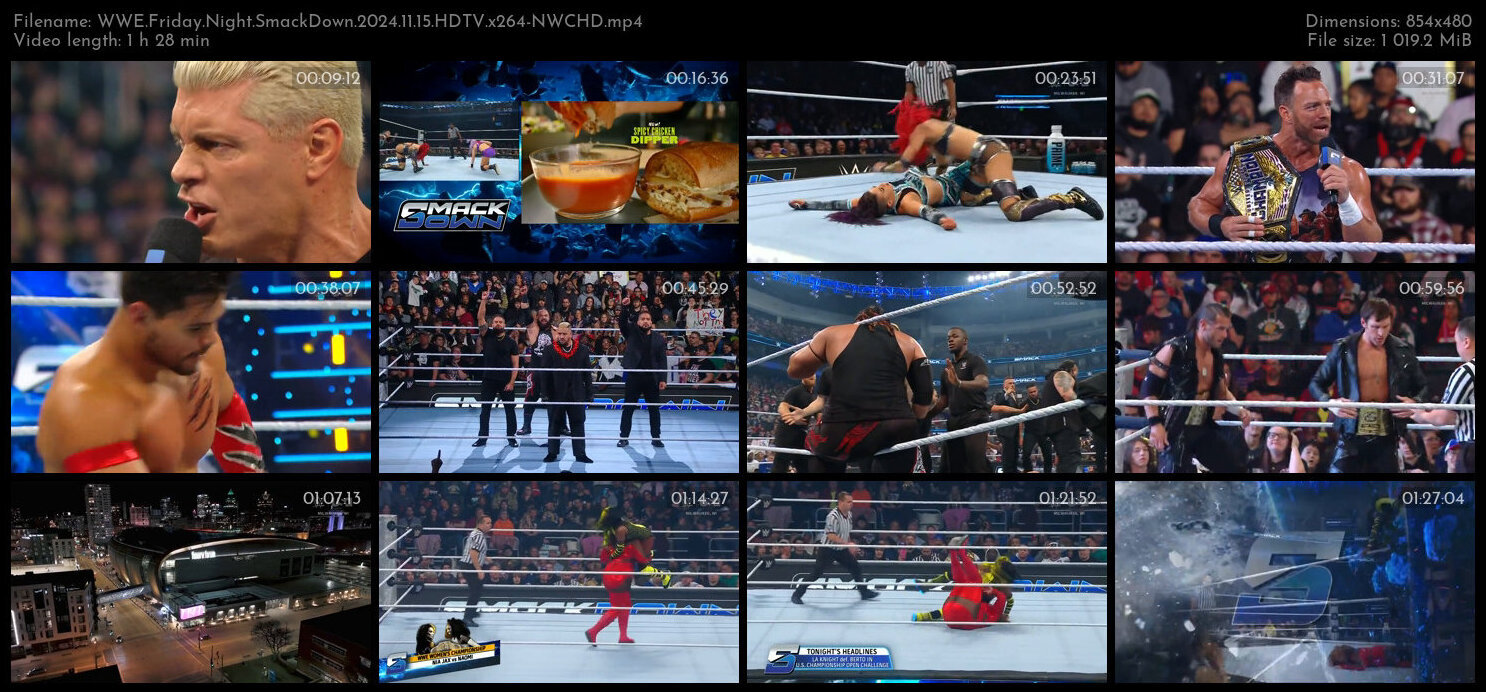 WWE Friday Night SmackDown 2024 11 15 HDTV x264 NWCHD TGx