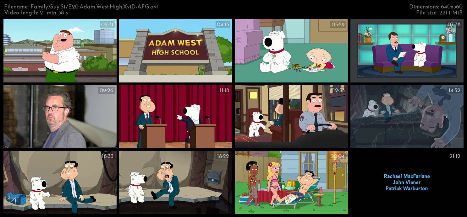 Family Guy S17E20 Adam West High XviD AFG TGx