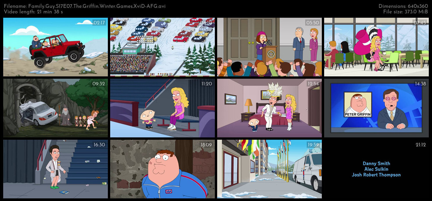 Family Guy S17E07 The Griffin Winter Games XviD AFG TGx