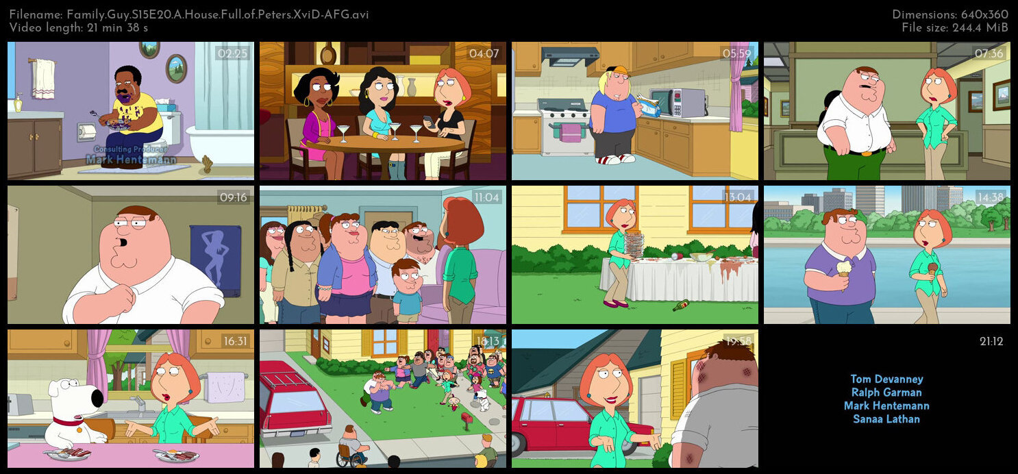 Family Guy S15E20 A House Full of Peters XviD AFG TGx