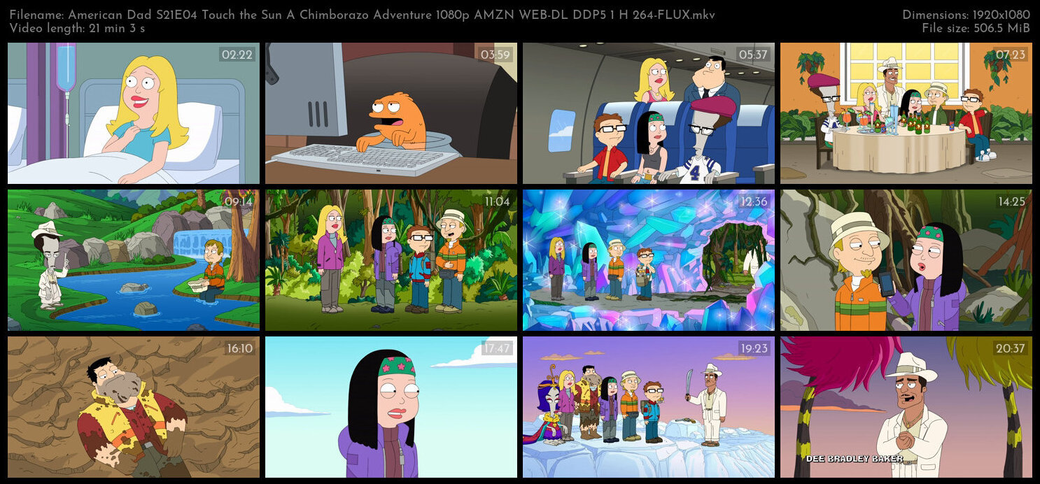 American Dad S21E04 Touch the Sun A Chimborazo Adventure 1080p AMZN WEB DL DDP5 1 H 264 FLUX TGx