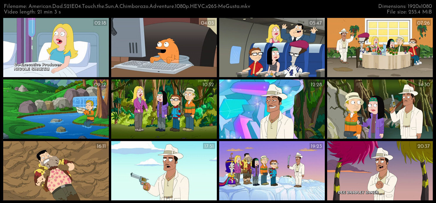 American Dad S21E04 Touch the Sun A Chimborazo Adventure 1080p HEVC x265 MeGusta TGx