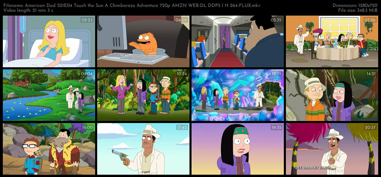 American Dad S21E04 Touch the Sun A Chimborazo Adventure 720p AMZN WEB DL DDP5 1 H 264 FLUX TGx