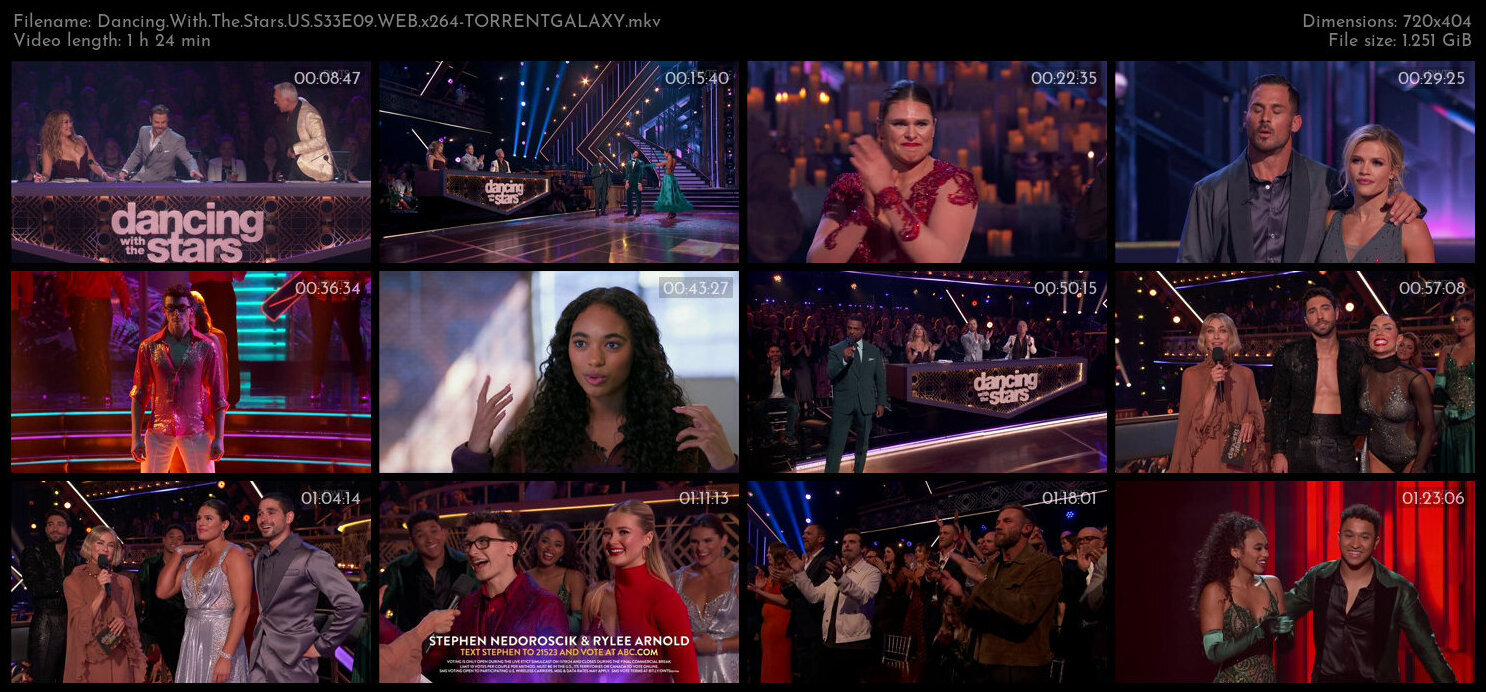 Dancing With The Stars US S33E09 WEB x264 TORRENTGALAXY