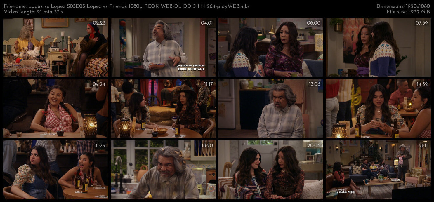 Lopez vs Lopez S03E05 Lopez vs Friends 1080p PCOK WEB DL DD 5 1 H 264 playWEB TGx