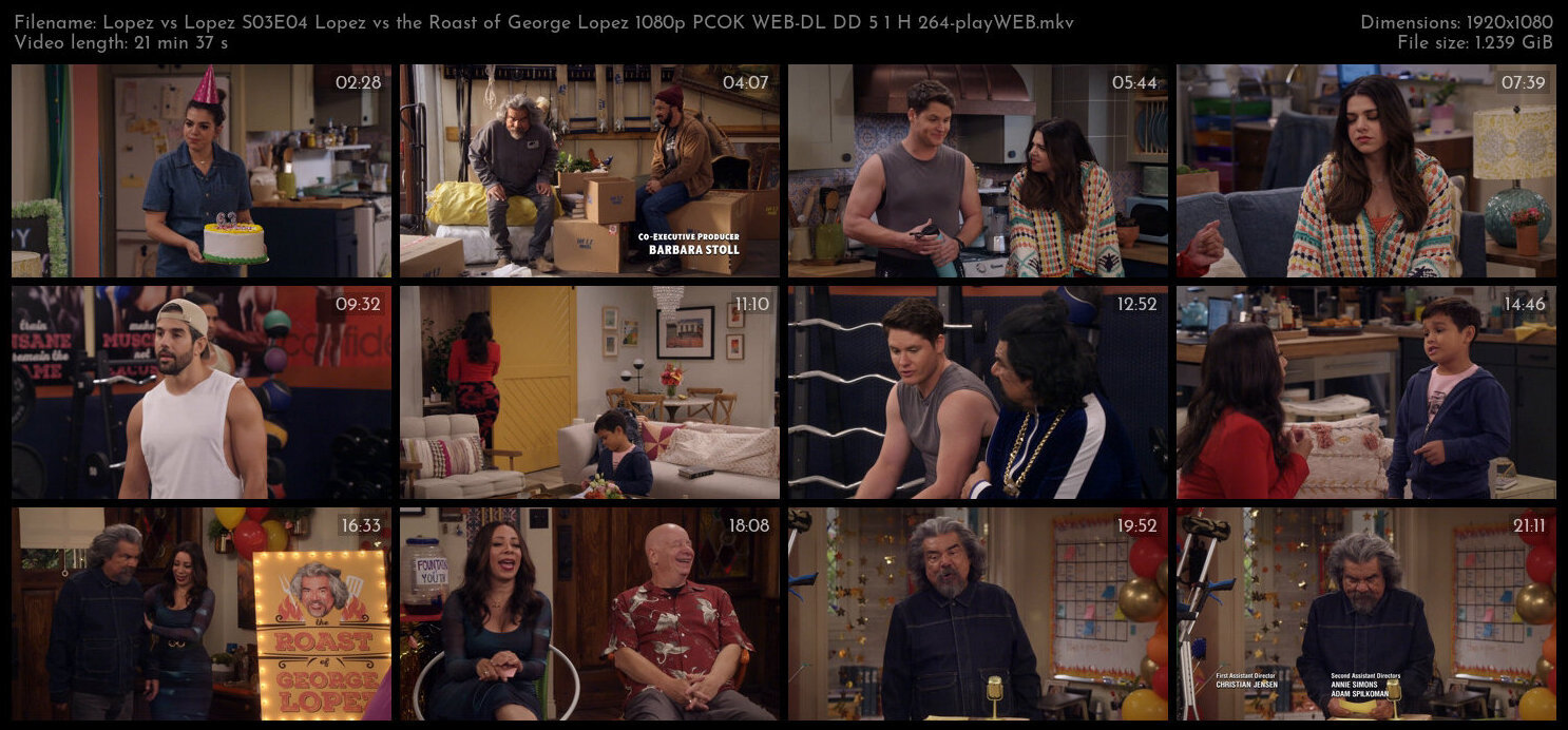 Lopez vs Lopez S03E04 Lopez vs the Roast of George Lopez 1080p PCOK WEB DL DD 5 1 H 264 playWEB TGx