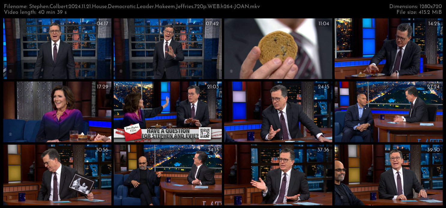 Stephen Colbert 2024 11 21 House Democratic Leader Hakeem Jeffries 720p WEB h264 JOAN TGx