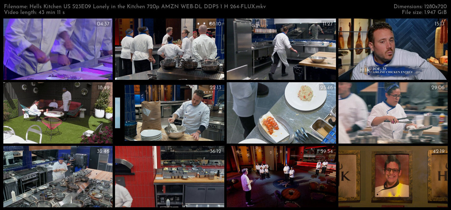 Hells Kitchen US S23E09 Lonely in the Kitchen 720p AMZN WEB DL DDP5 1 H 264 FLUX TGx