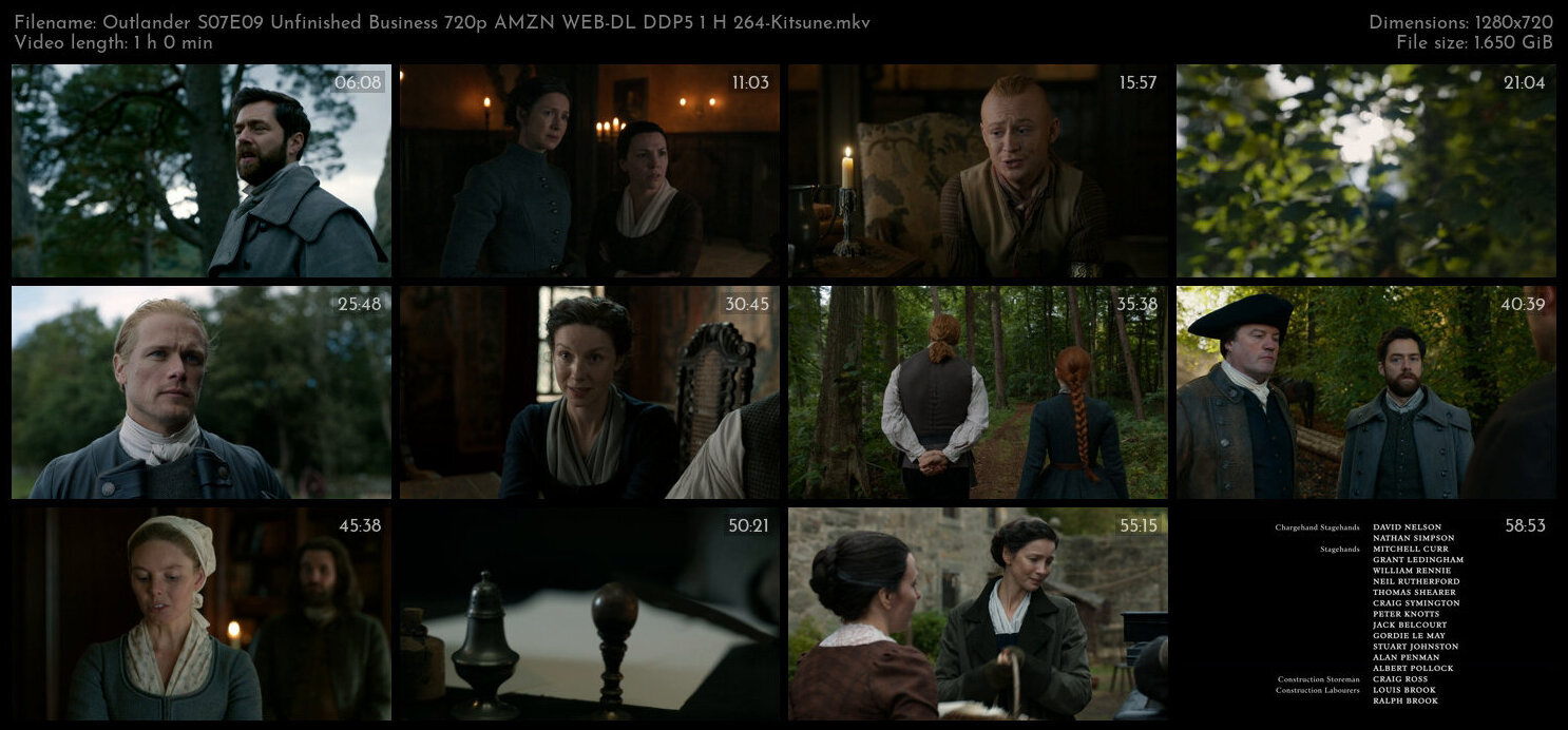 Outlander S07E09 Unfinished Business 720p AMZN WEB DL DDP5 1 H 264 Kitsune TGx