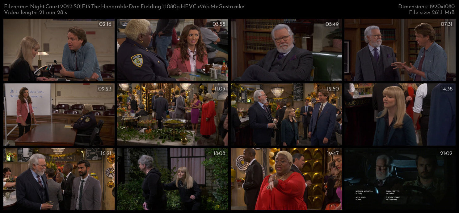 Night Court 2023 S01E15 The Honorable Dan Fielding 1 1080p HEVC x265 MeGusta TGx