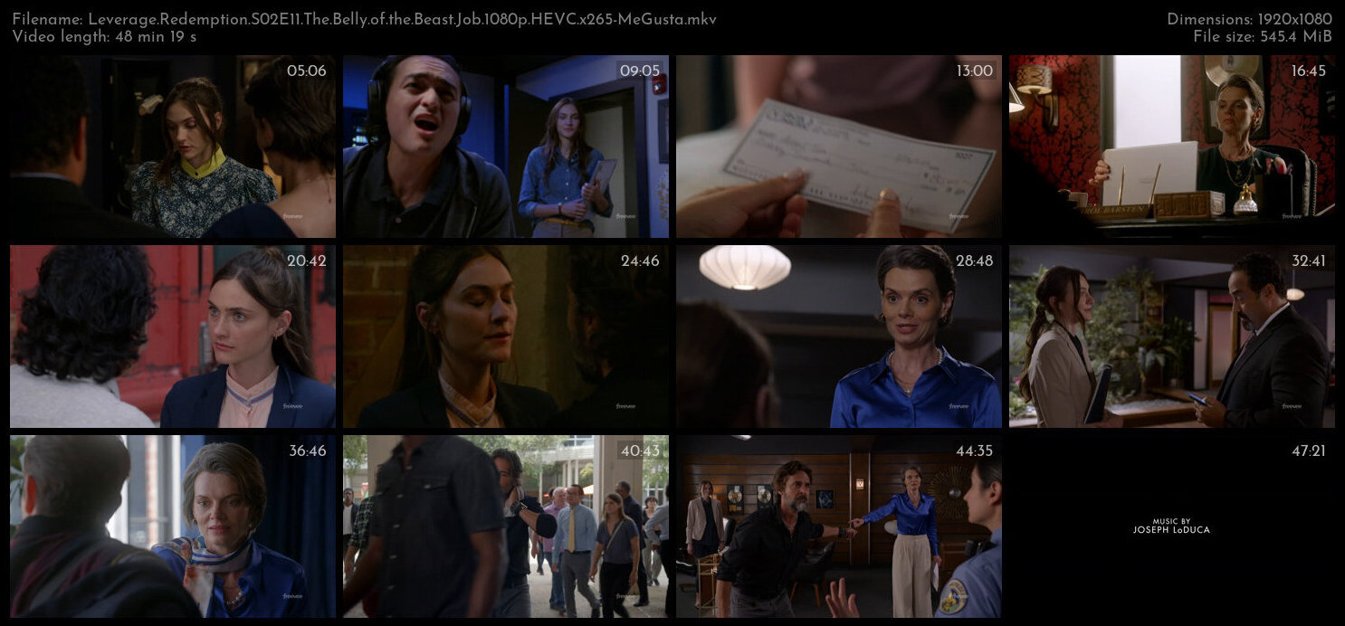 Leverage Redemption S02E11 The Belly of the Beast Job 1080p HEVC x265 MeGusta TGx