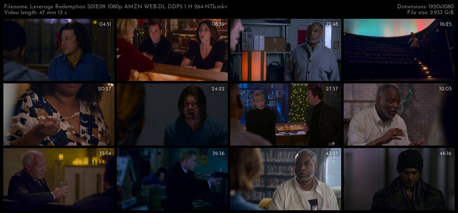 Leverage Redemption S01E09 1080p AMZN WEB DL DDP5 1 H 264 NTb TGx